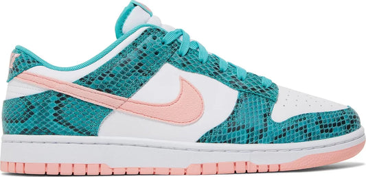 Nike Dunk Low- Washed Teal Snakeskin