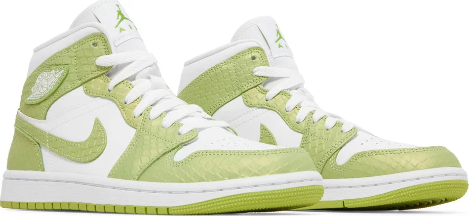 Air Jordan 1 Mid SE- Green Python